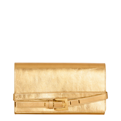 Shuffle Wallet in Lamé Leather - Image 1