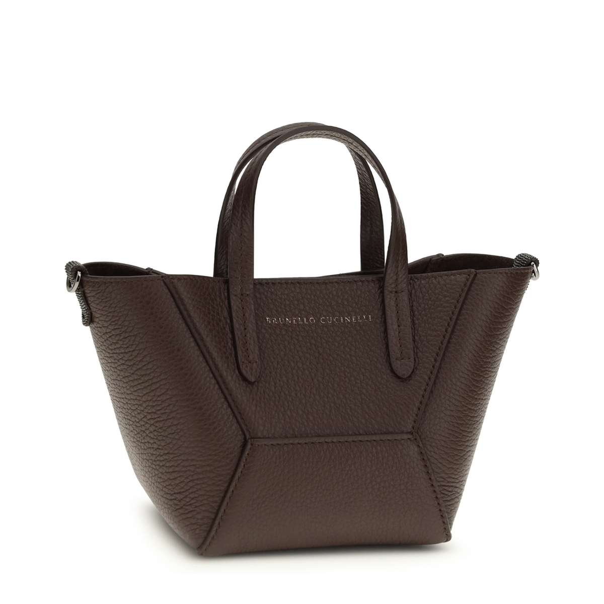 BC Duo Mini Calfskin Handbag - Burgundy - Image 2