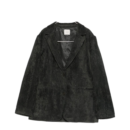 Velvet Single-Breasted Jacket - Image 1