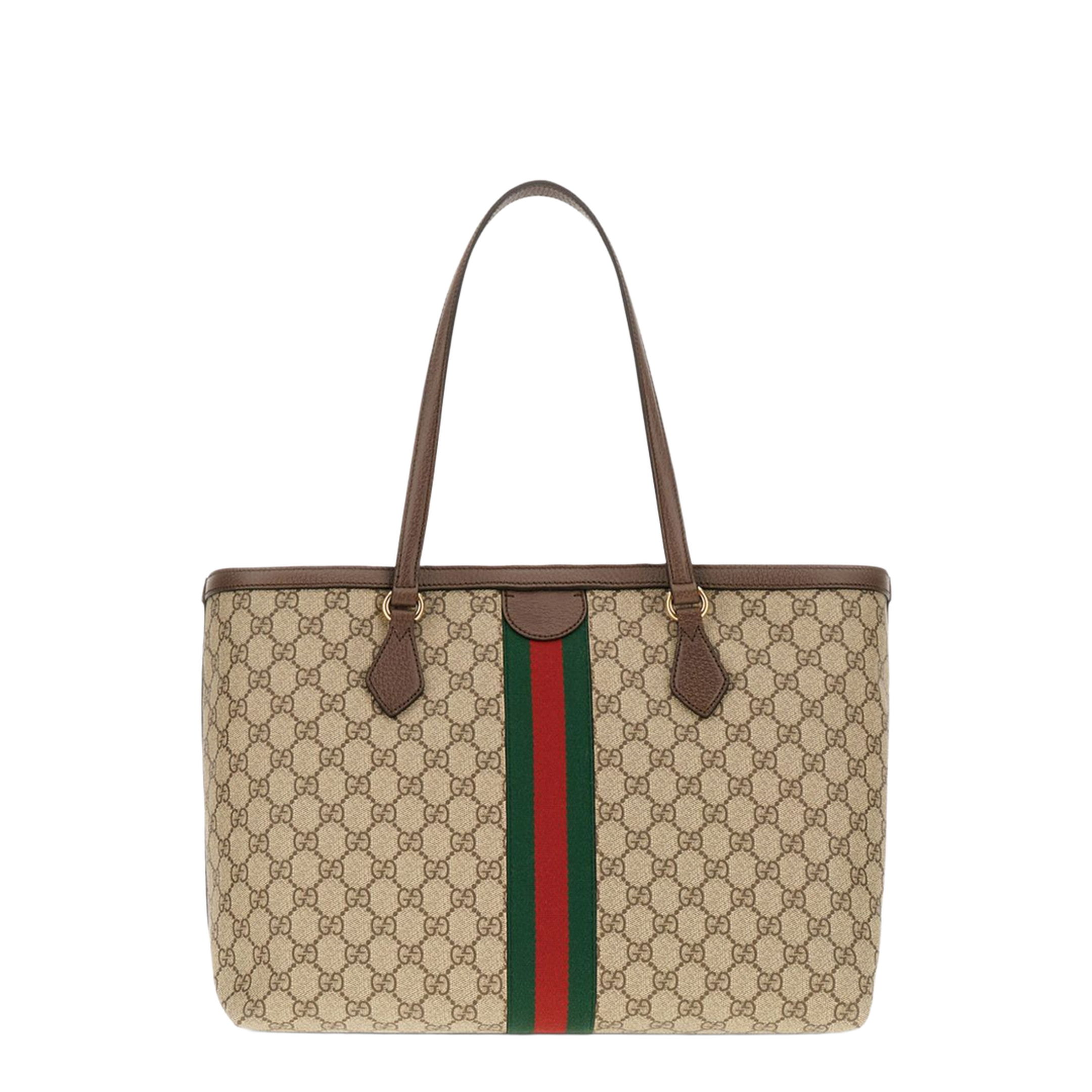 Ophidia Gg Middle-Sized Tote Bag Brown - Image 4
