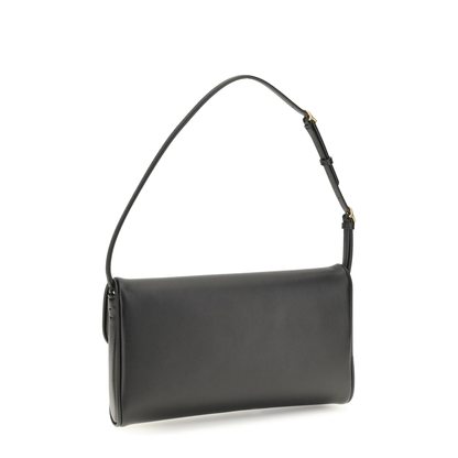 DeVain Small Calfskin Shoulder Bag - Black - Image 3