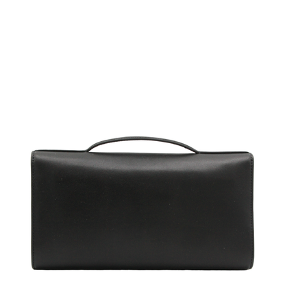 Lily Quilted Nappa Clutch - Black - Image 6