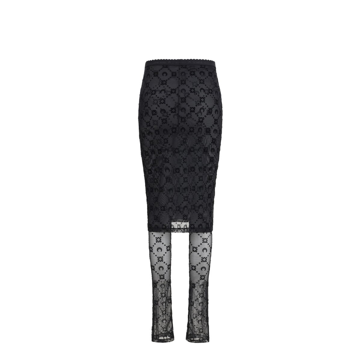 Moonogram Mesh Flock Pant Skirt - Image 2