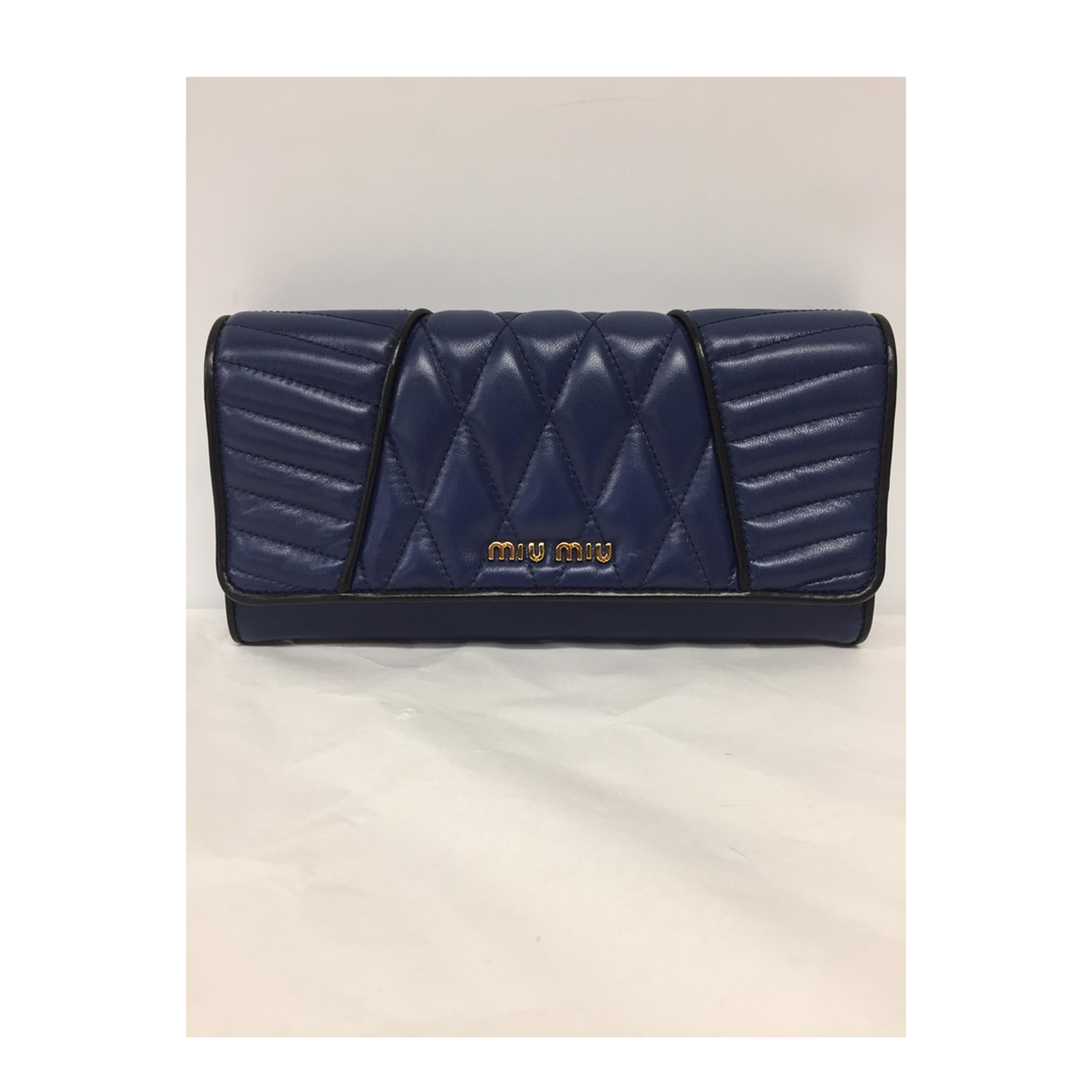 Quilted Leather Wallet - Image 1