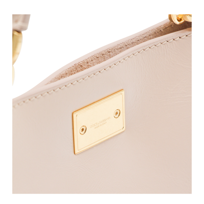 Handbag in Flesh-Coloured Leather - Image 7