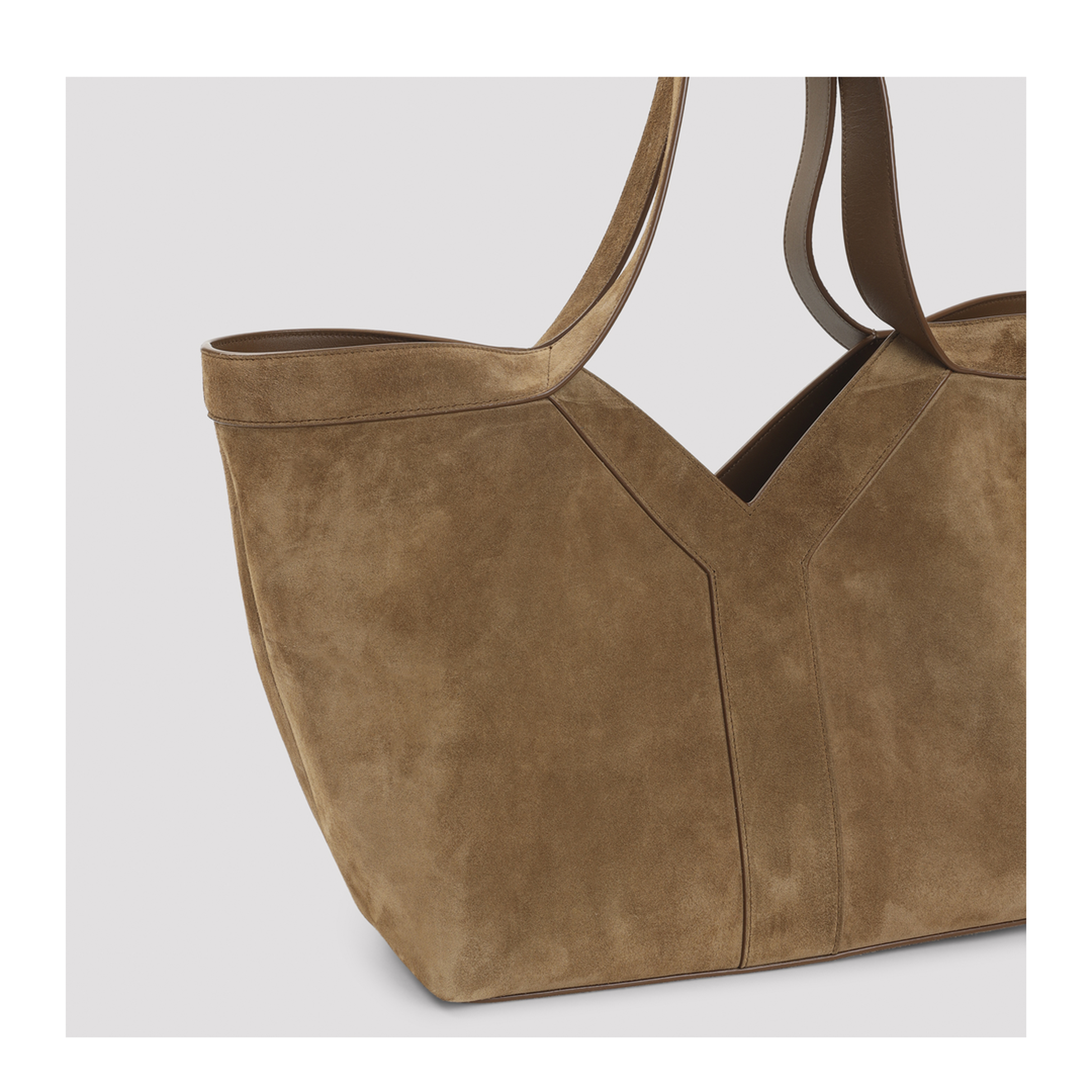 Suede Small Y Tote Bag - Image 5
