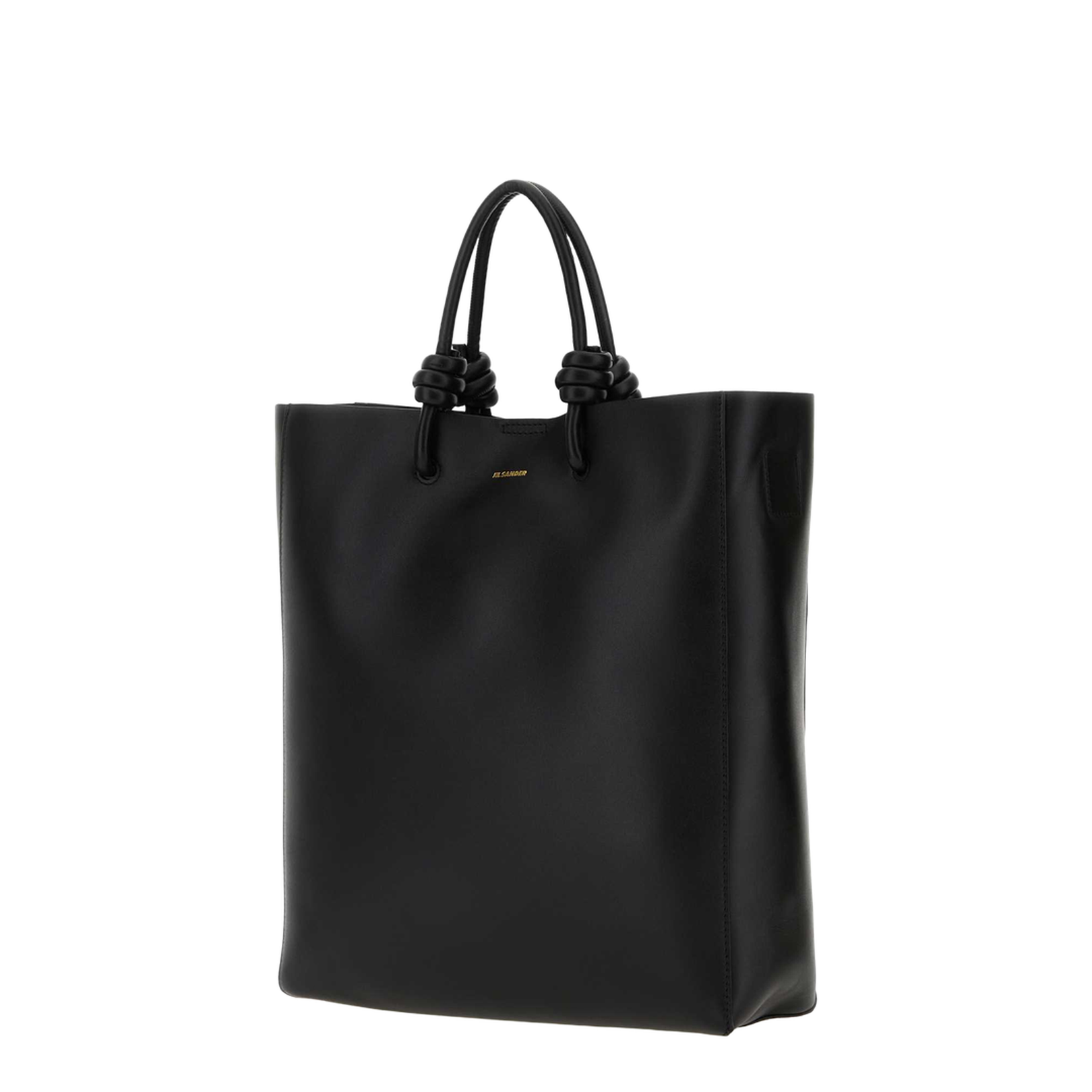 Knot-detail Leather Tote Bag - Image 3