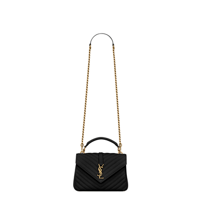 College Medium Quilted Leather Shoulder Bag - Nero - Image 4