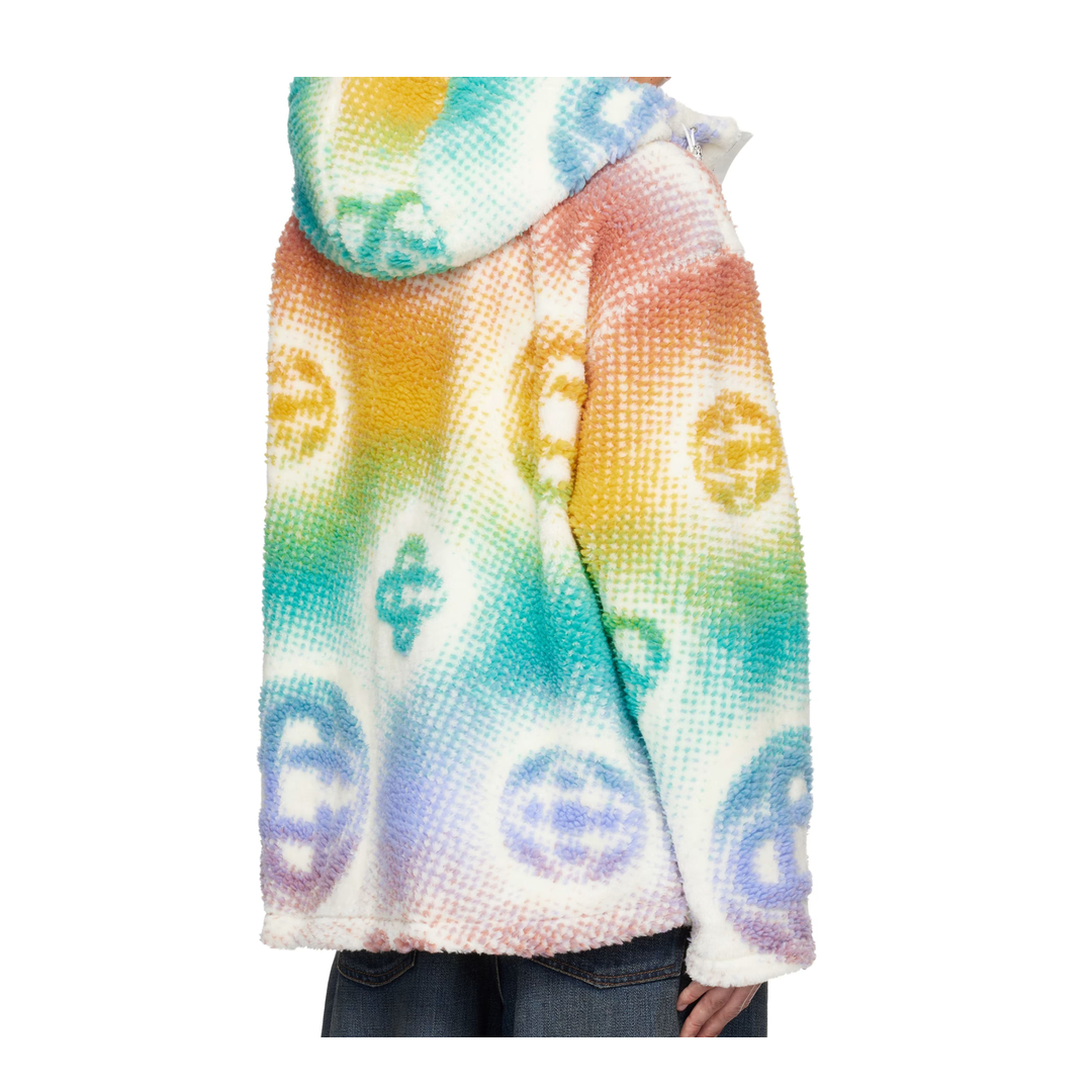 Halftone Monogram Fleece Jacket - Image 3