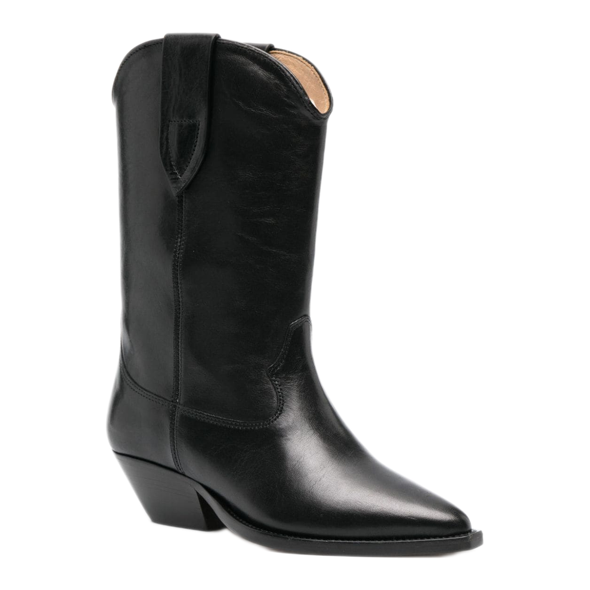 Deurto Cowboy Boots In Black Leather - Image 2