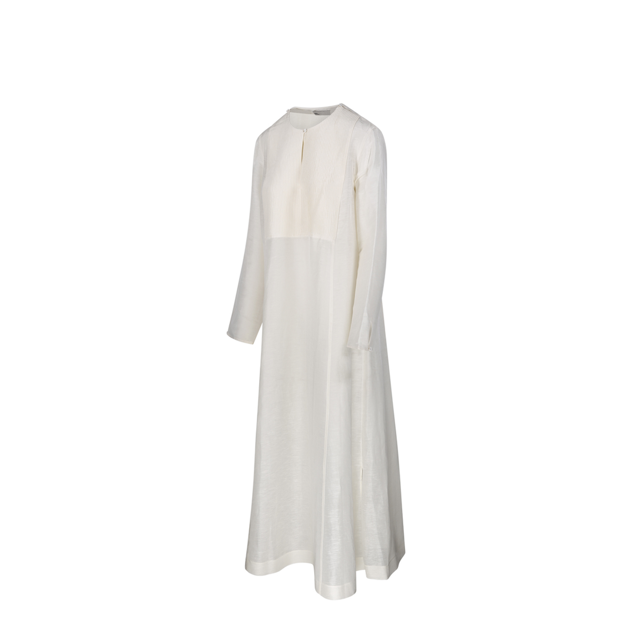 Ivory Linen Blend Caftan - Image 2