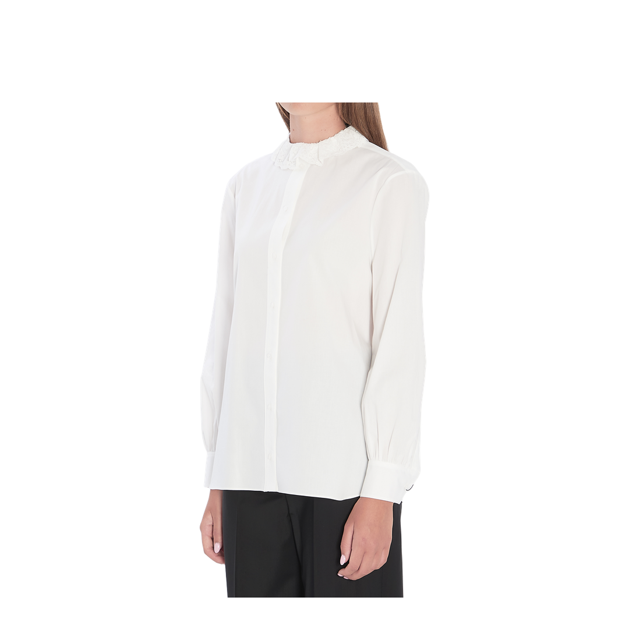 Crumpled Poplin Blouse - Image 4
