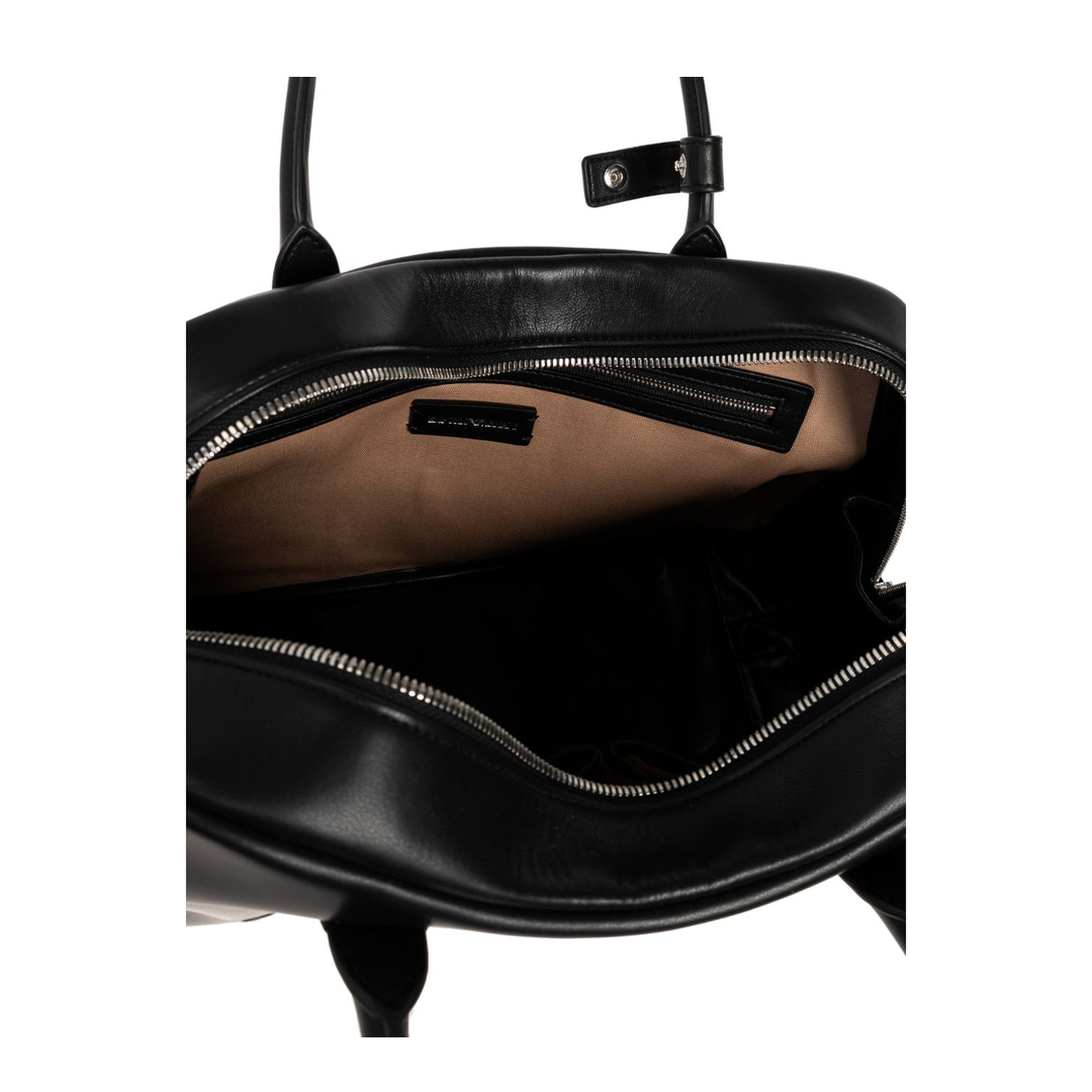 Eagle Club Capsule Collection Soft Leather Shoulder Bag - Black - Image 4