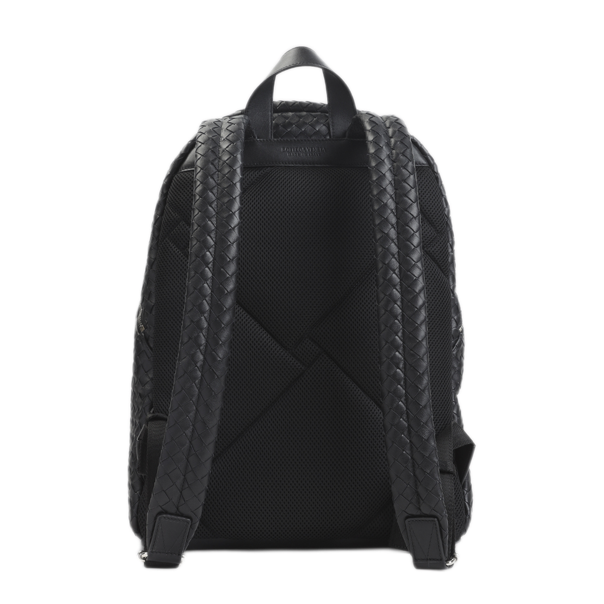 Intrecciato 1975 Calfskin Backpack - Black/Silver - Image 4