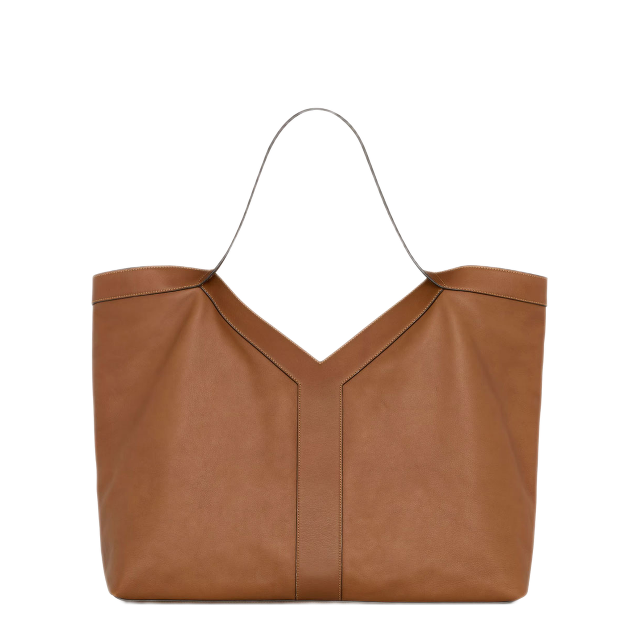 Large Tote in Grained Leather - Image 4