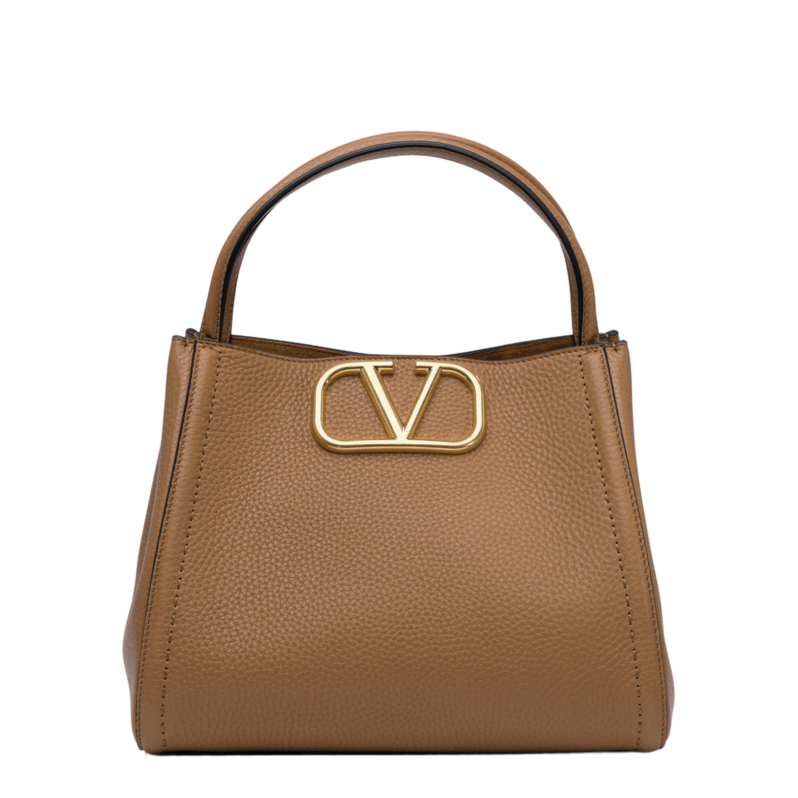 Camel Leather Medium Alltime Handbag - Image 3