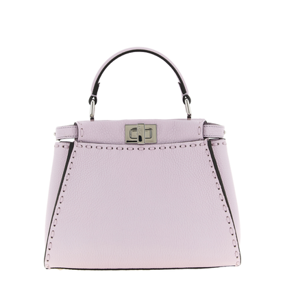 Peekaboo Mini Leather Crossbody Bag - Purple - Image 1