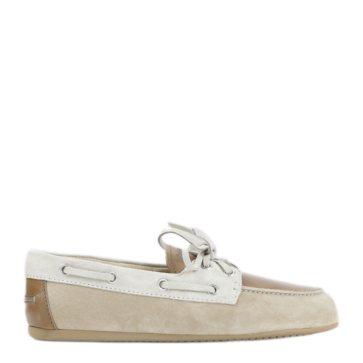 Multicolor Leather And Suede Loafers - Image 1