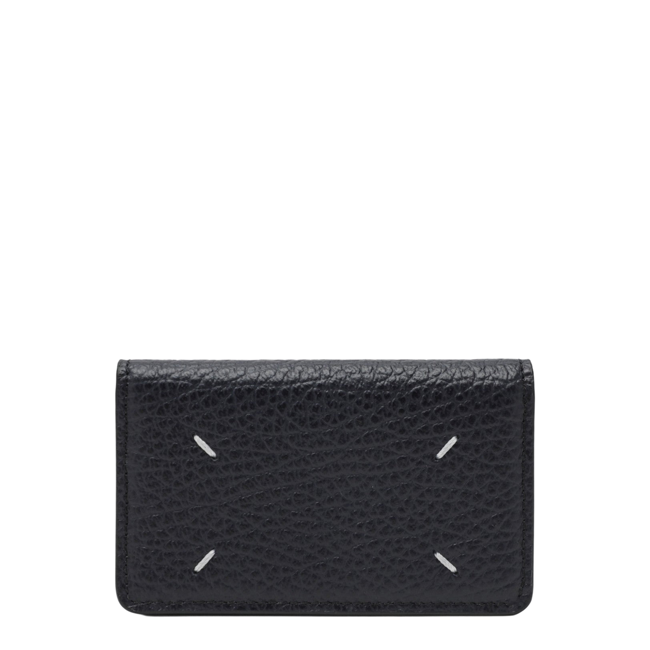 Four Stitches Gray Cardholder - Image 1