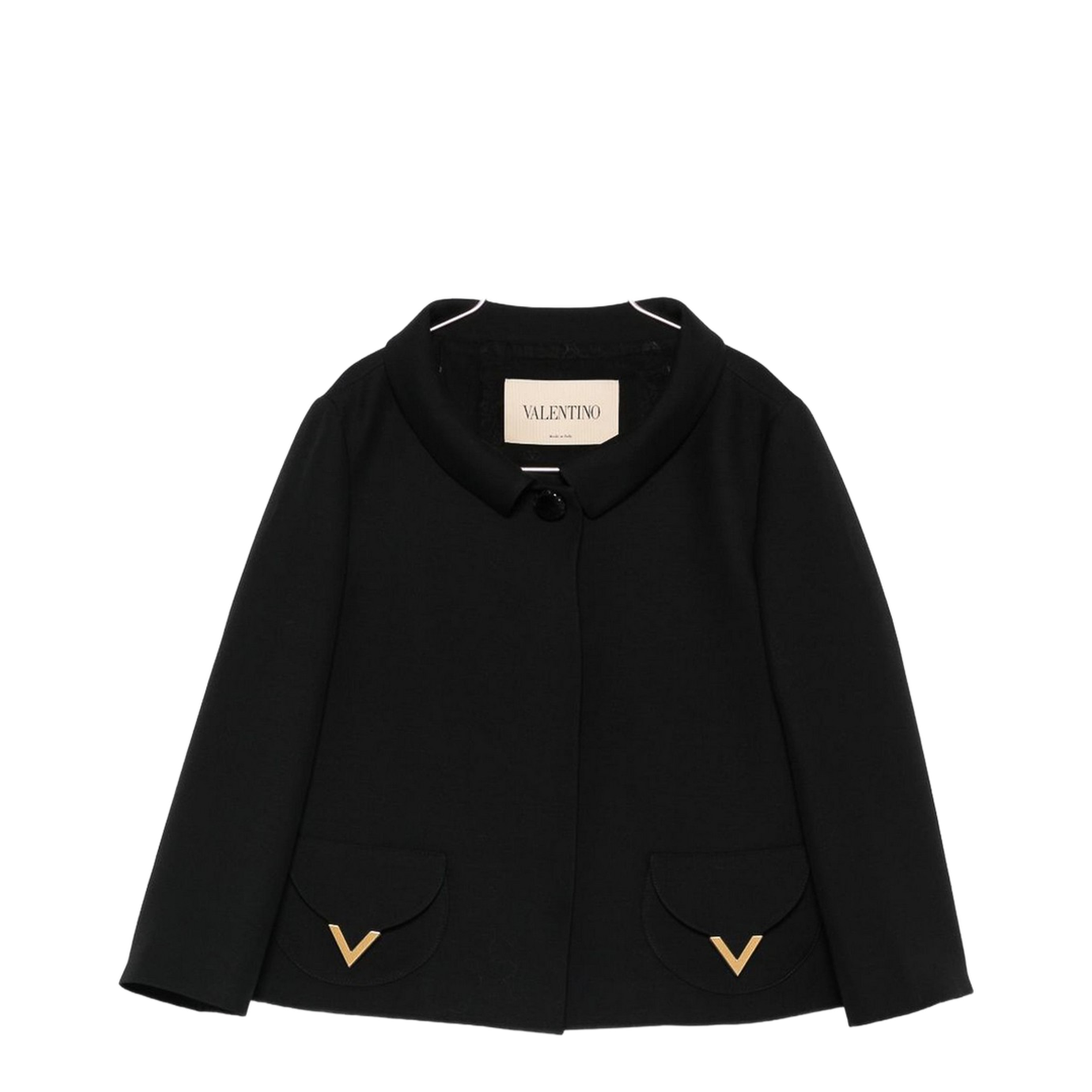 Vlogo Signature Wool And Silk Jacket - Image 1