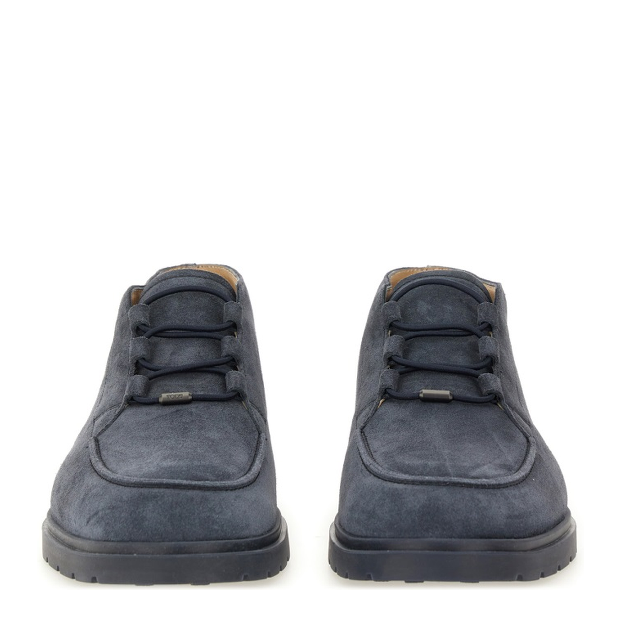 Blue Front Lace-Up Fastening Round Toe Branded Insole - Image 4