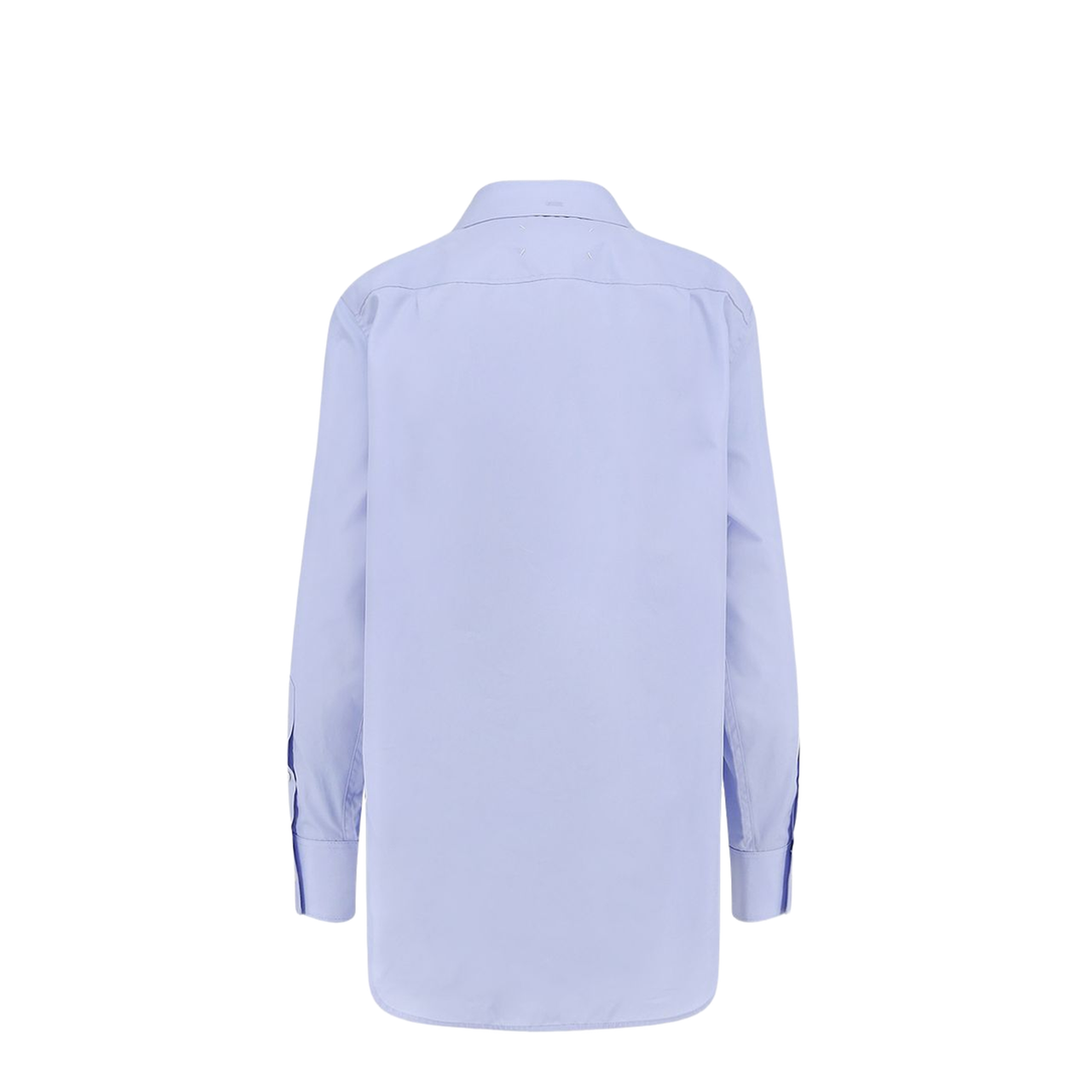Light Blue Blouse with Folded Collar - Image 3