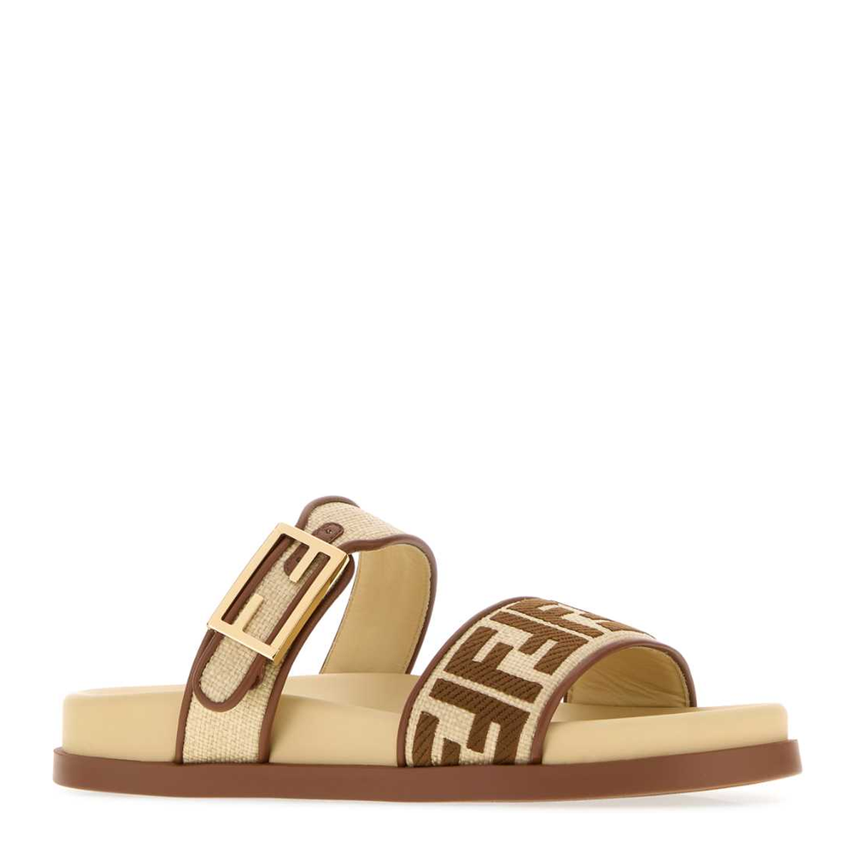 Slide Feel In Rafia Beige - Image 2