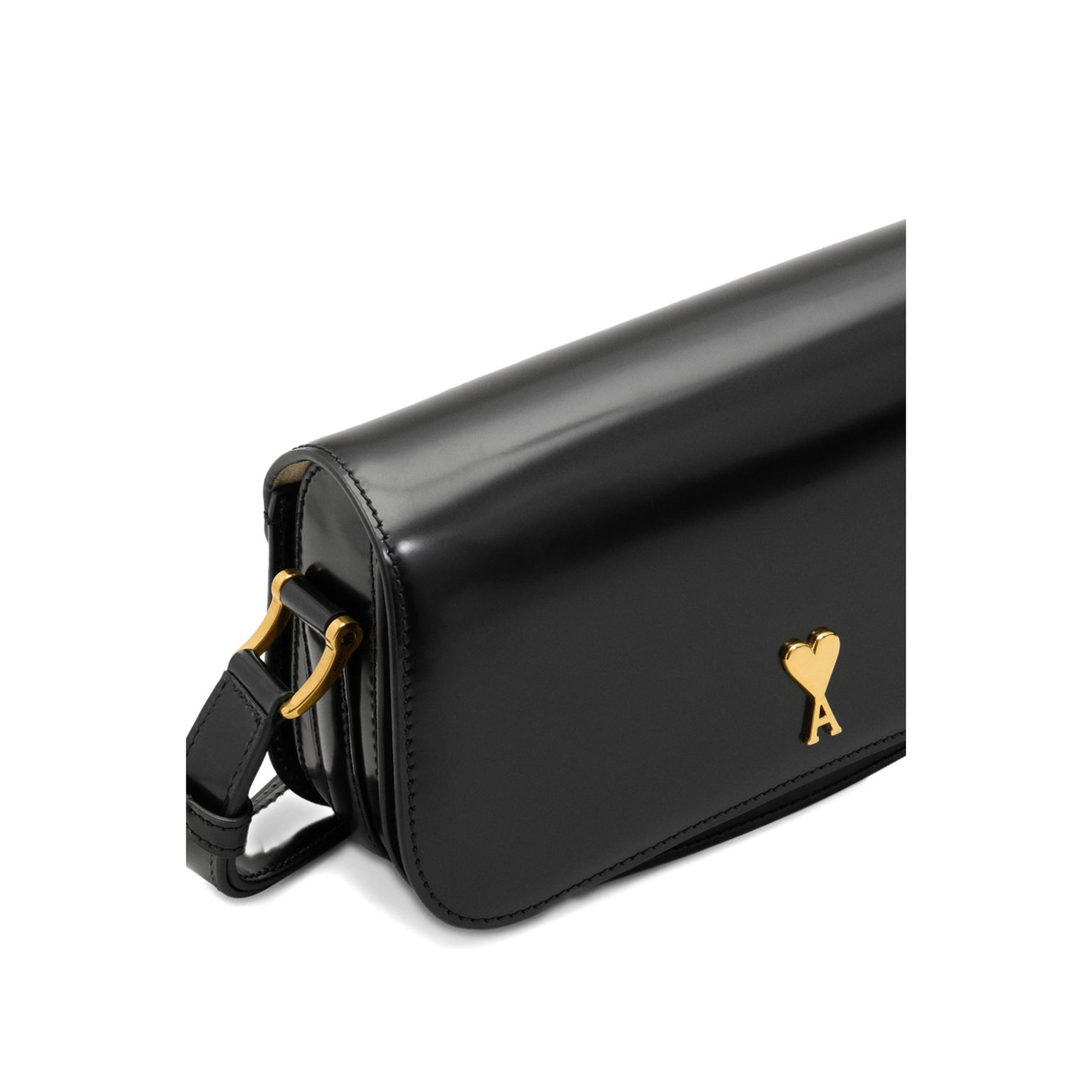 Paris Paris Cow Leather Shoulder Bag - Black - Image 3