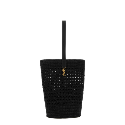 Crochet Shoulder Bag Black - Image 1