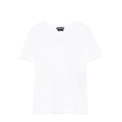 Cotton T-Shirt with Logo Embroidery - Image 1