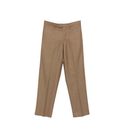 Brown Front Slash-Pockets Trousers - Image 1