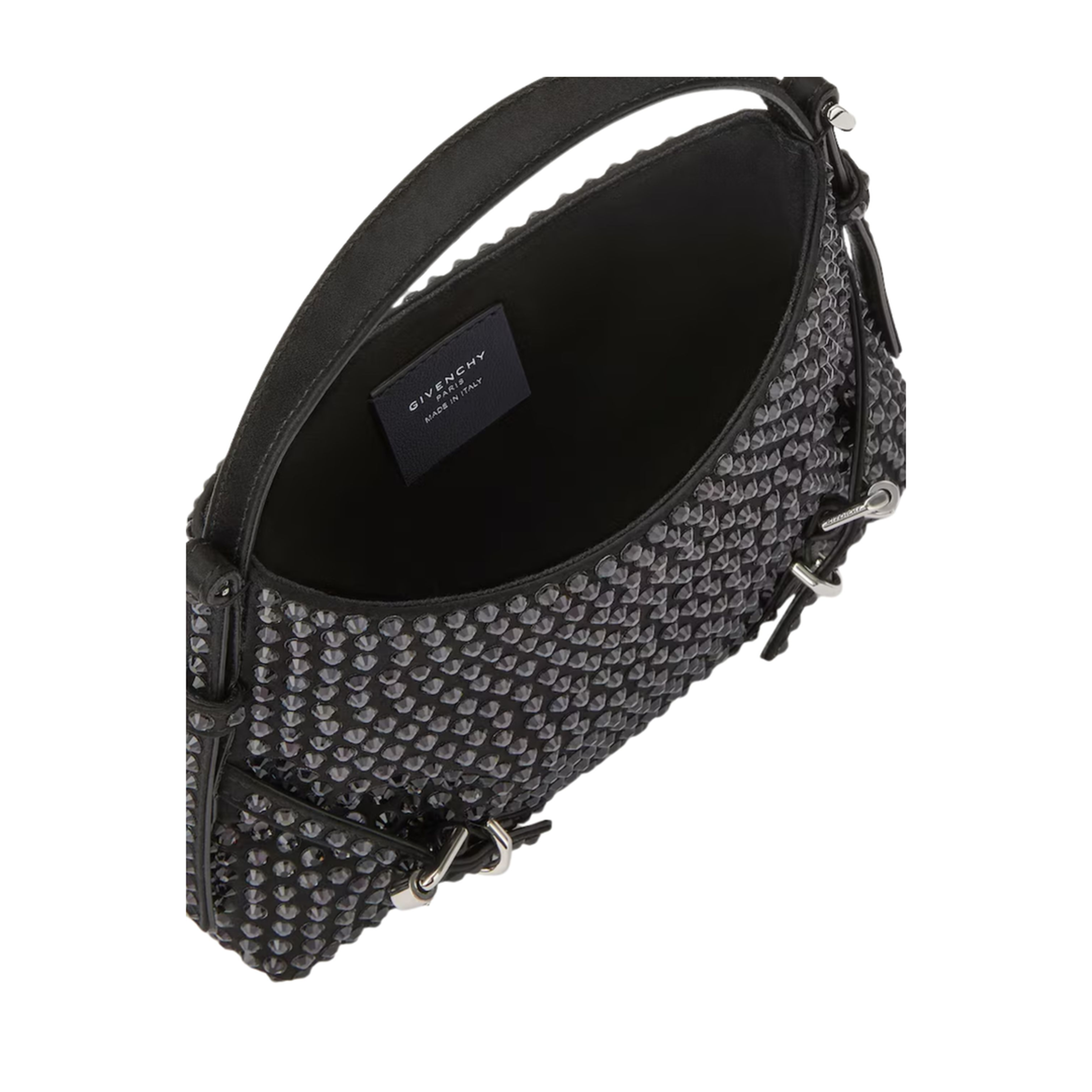 Voyou Nano Calfskin Top-Handle Bag - Black - Image 2