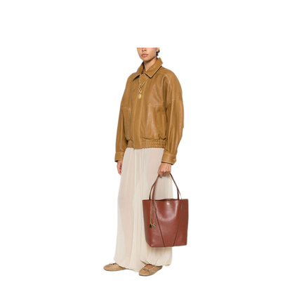 Spin Tote Bag in Grained Leather - Image 2