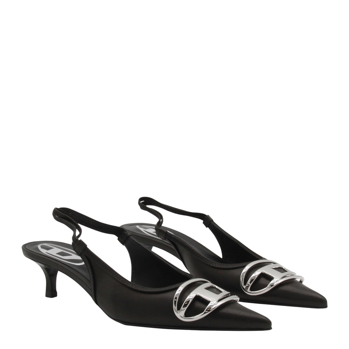 D-Venus SB 40 Slingback Pumps Black - Image 3