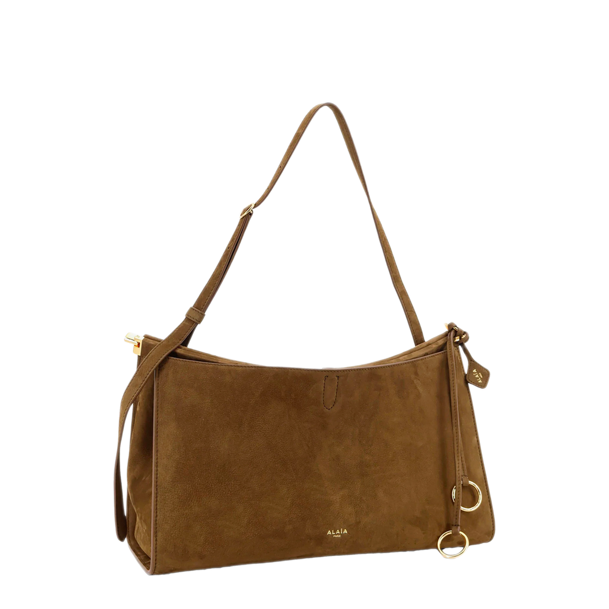 Le Click Pocket 35 Nubuck Calfskin Crossbody - Noir - Image 3