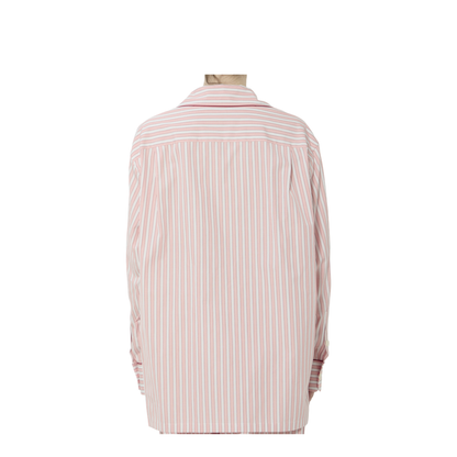 Striped Poplin Shirt In Multicolor - Image 4