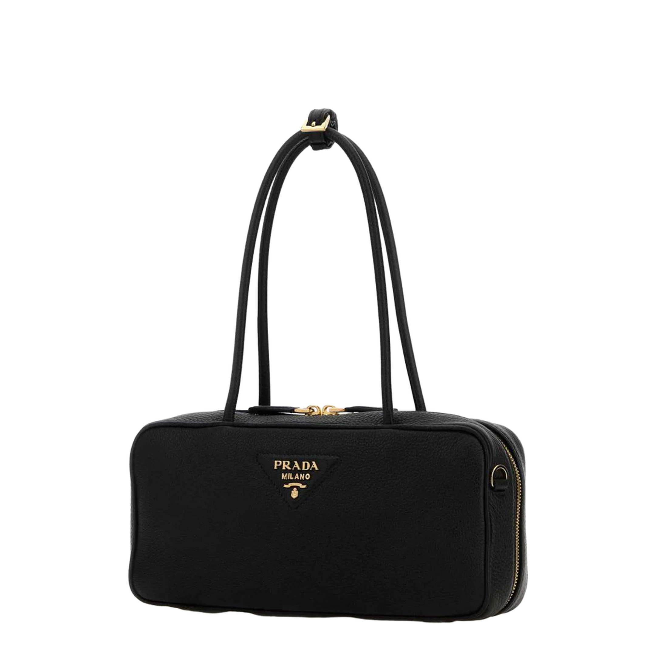 Black Leather Shoulder Bag - Image 1