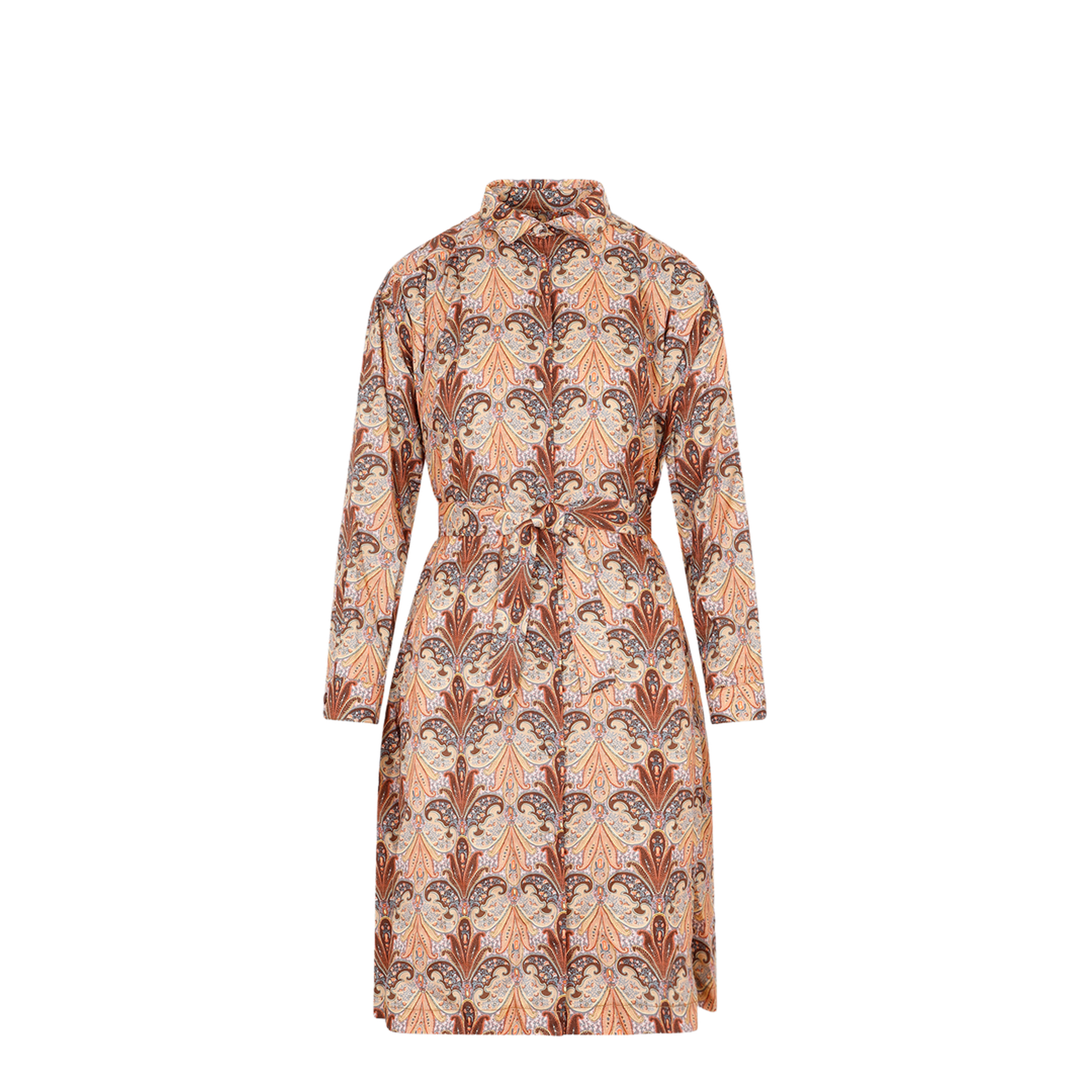 Printed Shirt Dress - Image 1