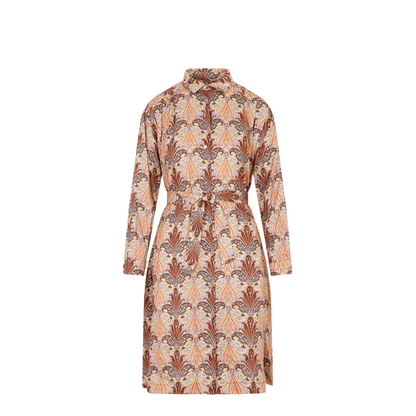 Printed Shirt Dress - Image 1