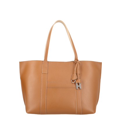 Script Shopping Bag Medium Brown - Image 1