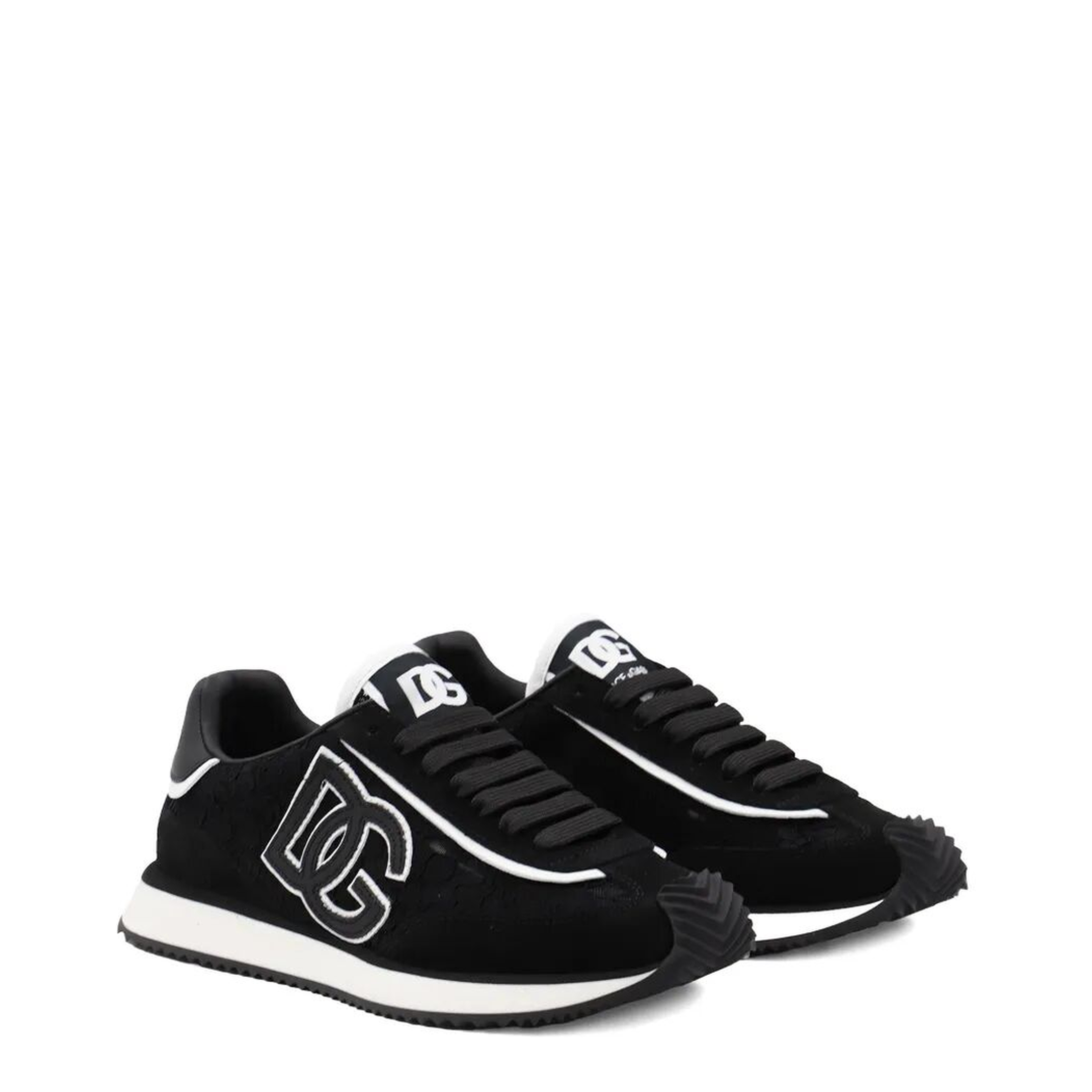Cushion Lace-Detailed Suede Sneakers - Image 2