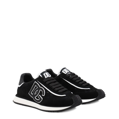 Cushion Lace-Detailed Suede Sneakers - Image 2