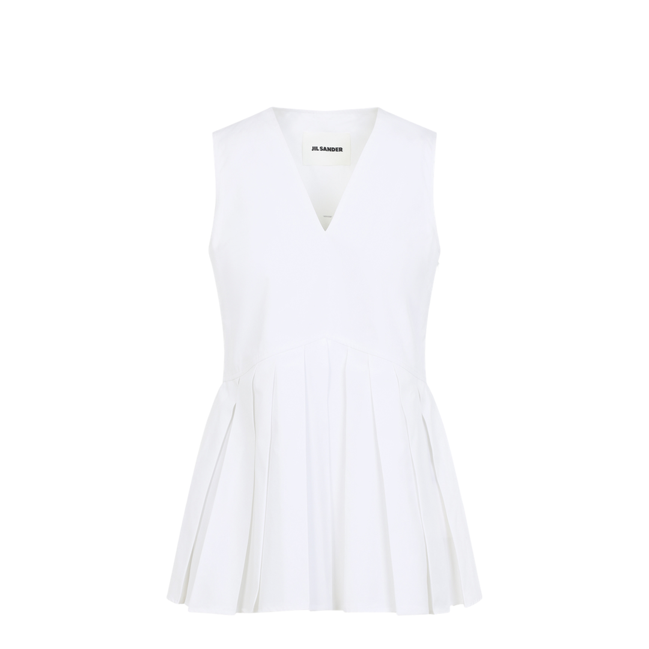 Sleveless A-Line Pleated Top - Image 2