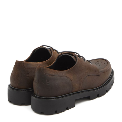 Margaret Derby Loafer In Waxed Suede Calfskin - Image 2