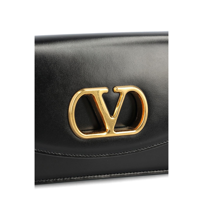 VLogo Crossbody Bags Leather Black - Image 4