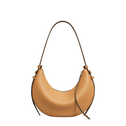 Romy Medium Pebbled Leather Hobo Bag - Cognac - Image 2