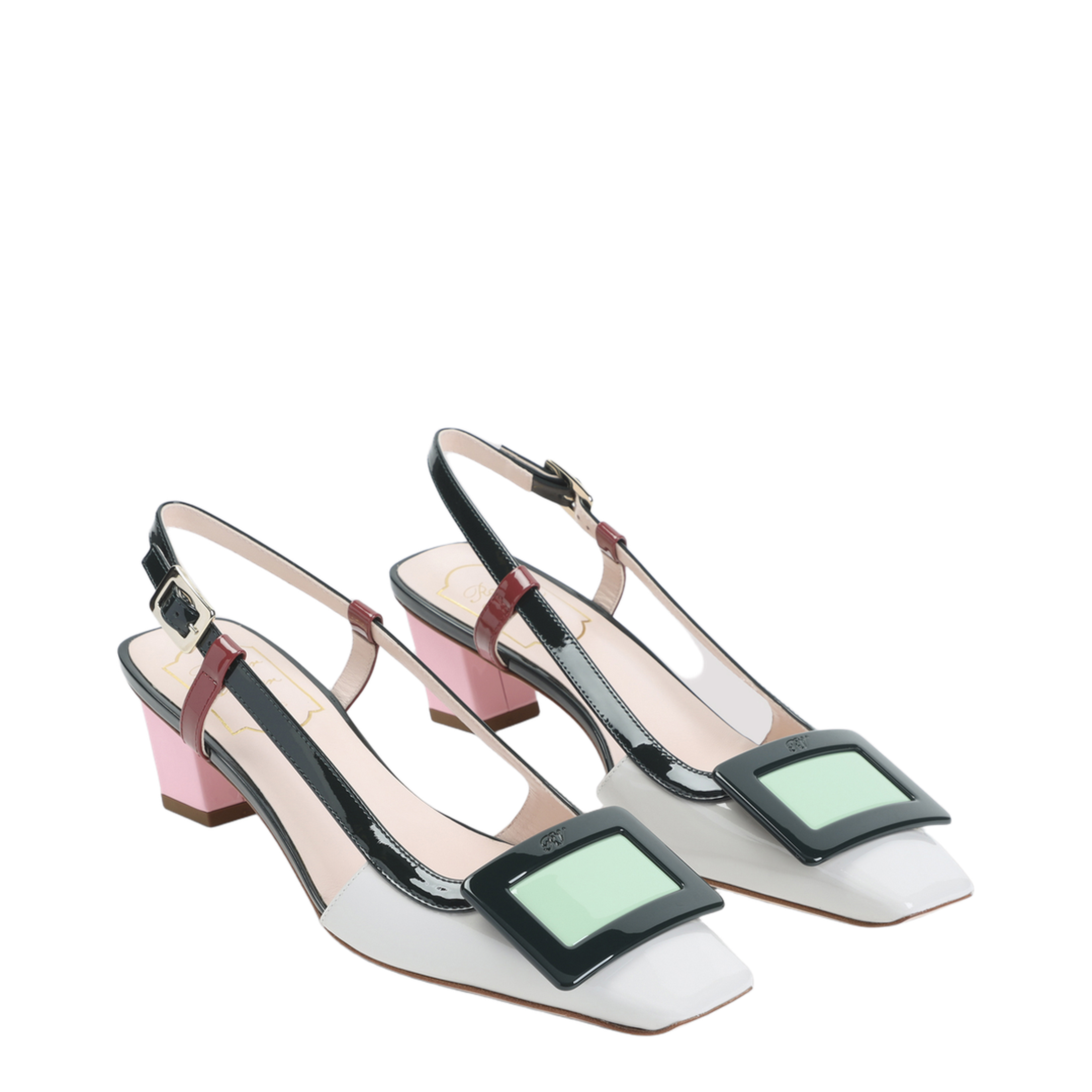 Lacquered Buckle 45 Pumps - Image 5