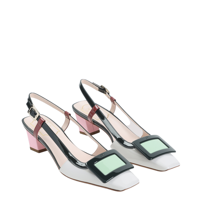 Lacquered Buckle 45 Pumps - Image 5