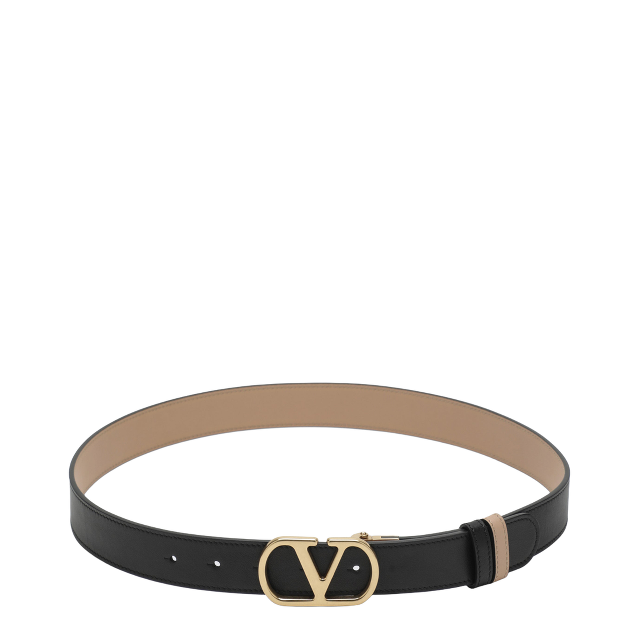 Black/Pink Reversible VLogo Signature Belt - Image 1