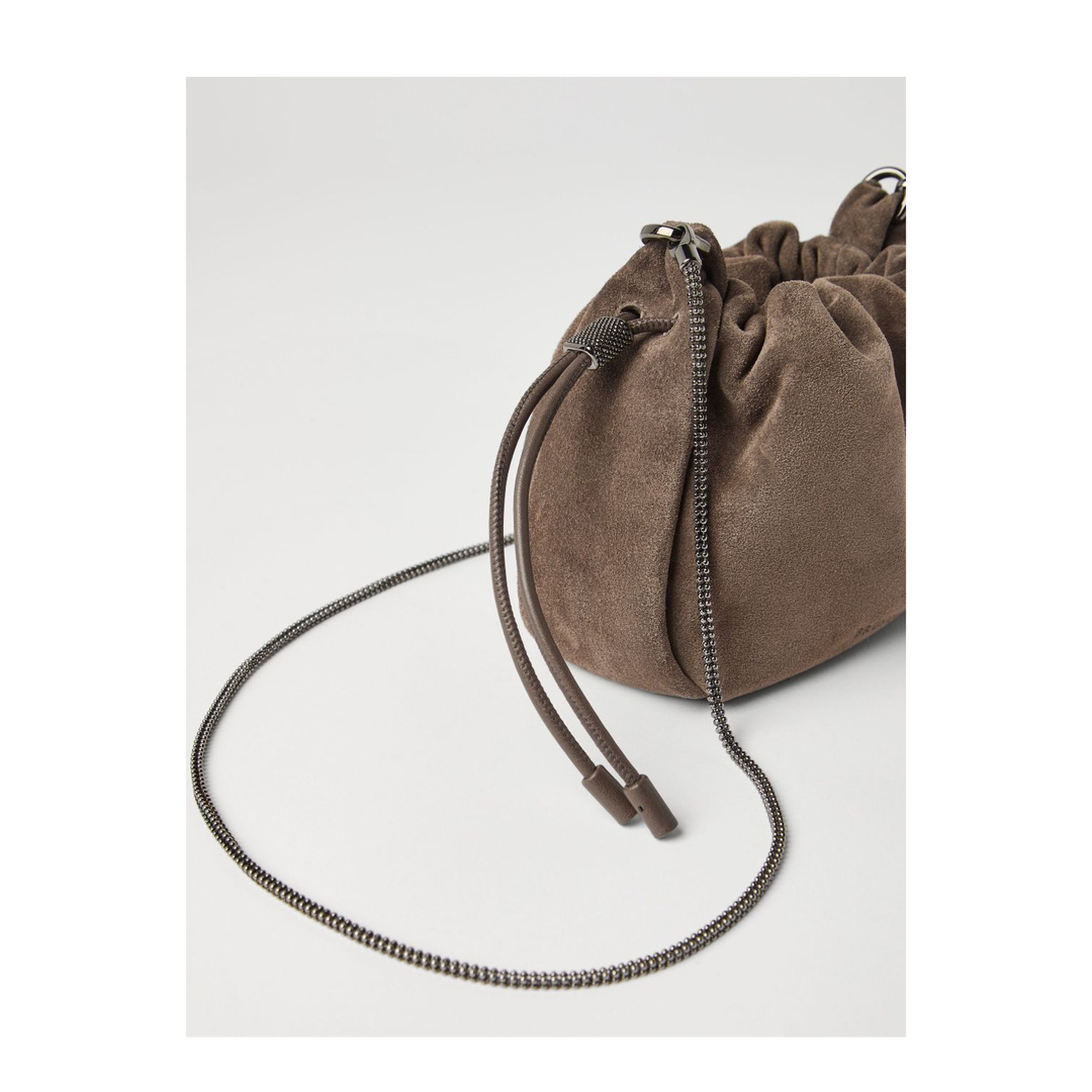 Suede Leather Shoulder Bag - Image 3